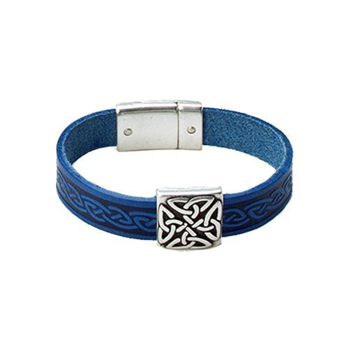 Braden Leather cuff Blue
