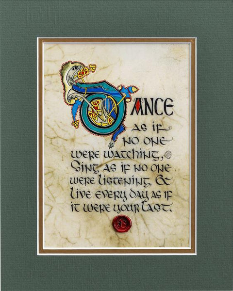 Dance - Double Matted Celtic Art Print