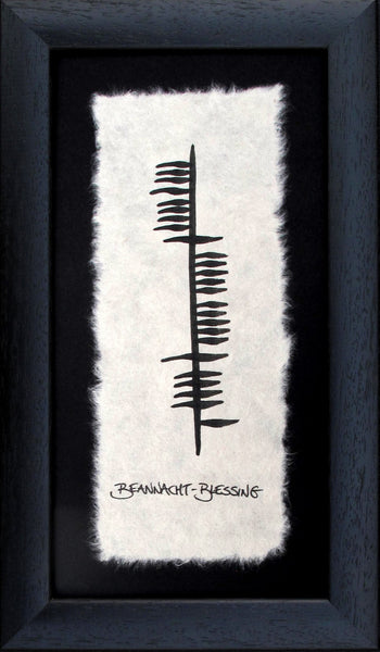 Ogham Wishes - Blessing, Beannacht