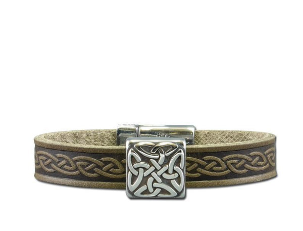 Braden Leather Cuff Green