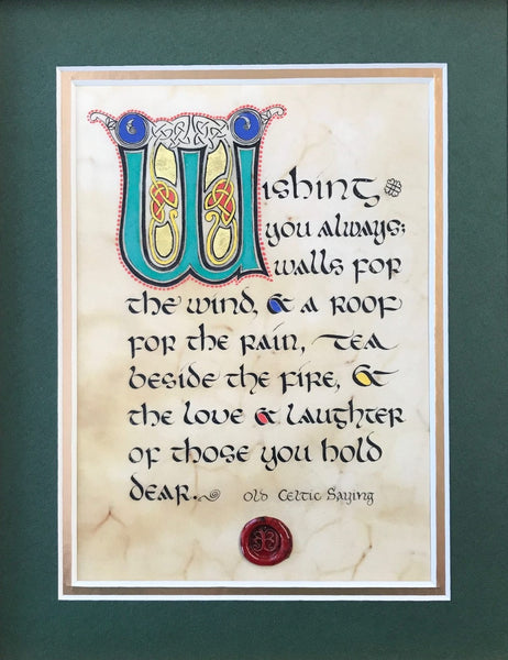 House Blessing - Double Matted Celtic Art Print