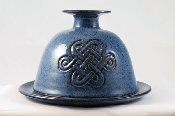 Island Stoneware Celtic Butter Dish