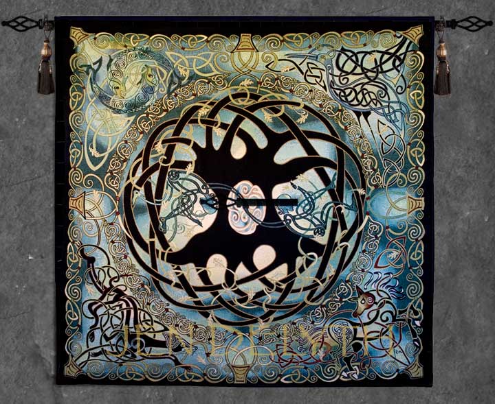 Tree of Life Mandala Heirloom Fine Art Tapestry