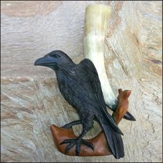 Raven Drinking Horn by Blue Frog Company